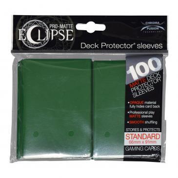 PRO-Matte Eclipse Forest Green Standard Deck Protector sleeve 100ct | Gamer Loot