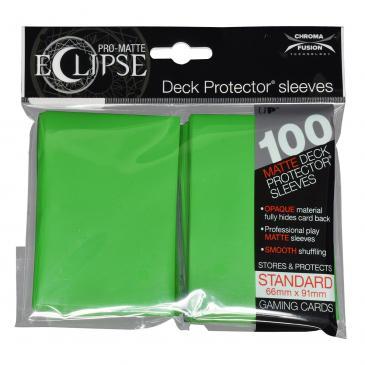 PRO-Matte Eclipse Lime Green Standard Deck Protector sleeve 100ct | Gamer Loot