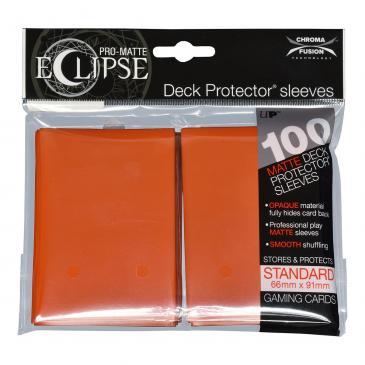 PRO-Matte Eclipse Pumpkin Orange Standard Deck Protector sleeve 100ct | Gamer Loot