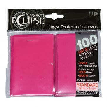 PRO-Matte Eclipse Hot Pink Standard Deck Protector sleeve 100ct | Gamer Loot