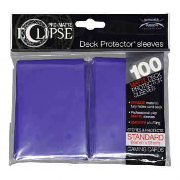 PRO-Matte Eclipse Royal Purple Standard Deck Protector sleeve 100ct | Gamer Loot