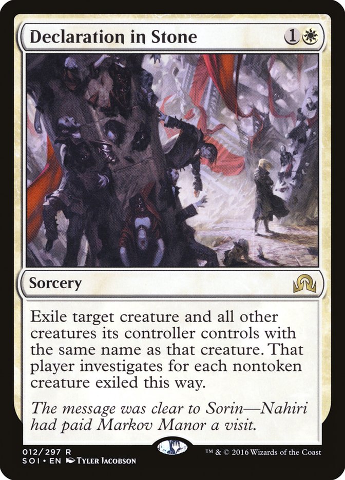 Declaration in Stone [Shadows over Innistrad] | Gamer Loot
