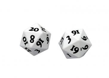 Heavy Metal D20 Dice White | Gamer Loot