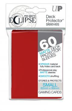 PRO-Matte Eclipse Apple Red Small Deck Protector sleeve 60ct | Gamer Loot