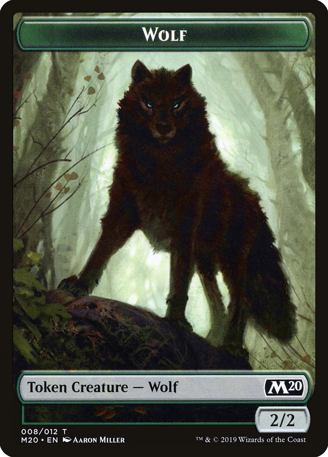 Wolf [Core Set 2020 Tokens] | Gamer Loot