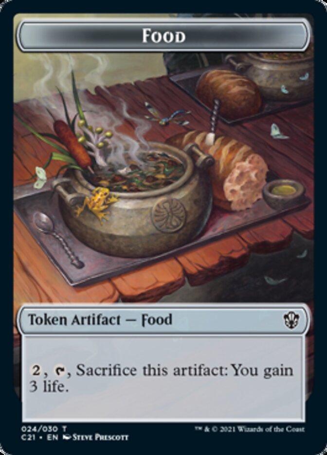 Food // Saproling Token [Commander 2021 Tokens] | Gamer Loot