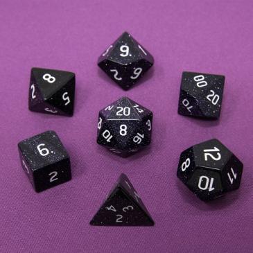 Dice Gemstone 7 RPG Set, Blue Sandstone | Gamer Loot