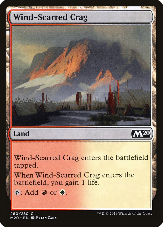 Wind-Scarred Crag [Core Set 2020] | Gamer Loot