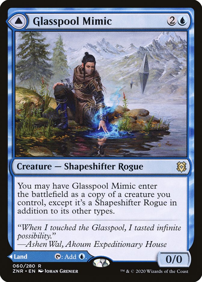 Glasspool Mimic // Glasspool Shore [Zendikar Rising] | Gamer Loot