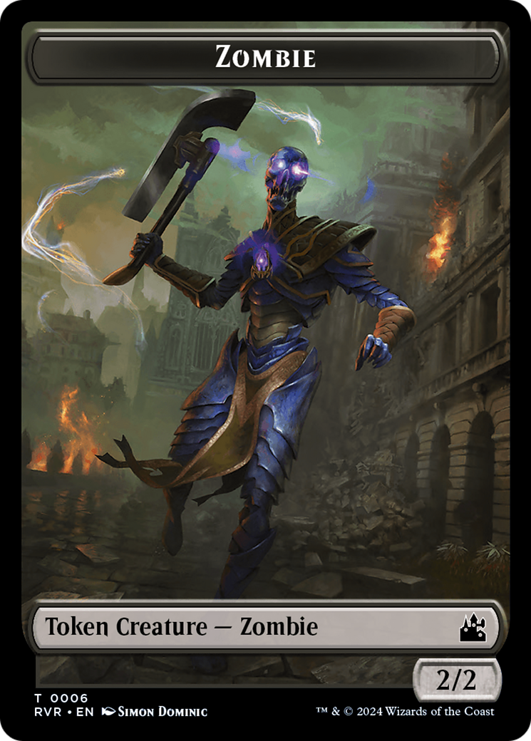 Goblin (0008) // Zombie Double-Sided Token [Ravnica Remastered Tokens] | Gamer Loot