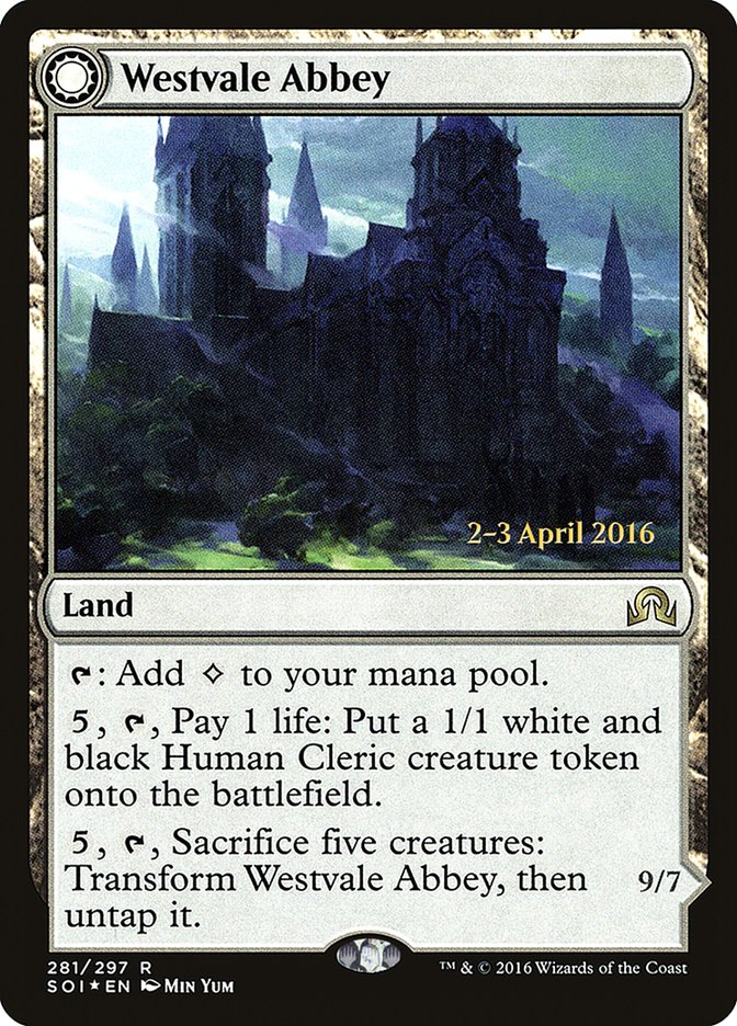 Westvale Abbey // Ormendahl, Profane Prince [Shadows over Innistrad Prerelease Promos] | Gamer Loot