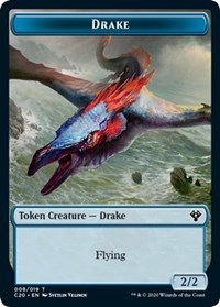 Drake // Insect (018) Double-sided Token [Commander 2020 Tokens] | Gamer Loot