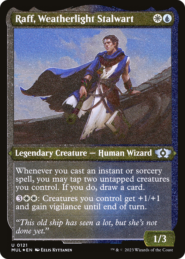 Raff, Weatherlight Stalwart (Foil Etched) [Multiverse Legends] | Gamer Loot