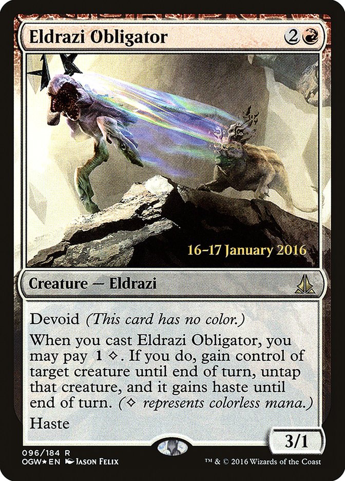 Eldrazi Obligator [Oath of the Gatewatch Prerelease Promos] | Gamer Loot