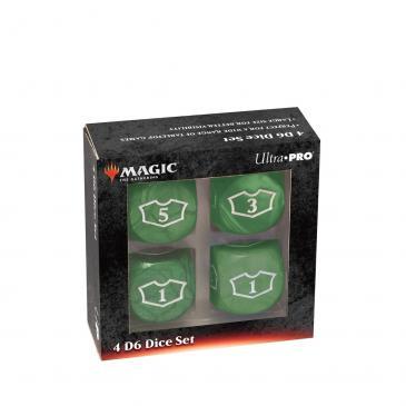 Deluxe 22MM Green Mana Loyalty Dice Set for Magic: The Gathering | Gamer Loot