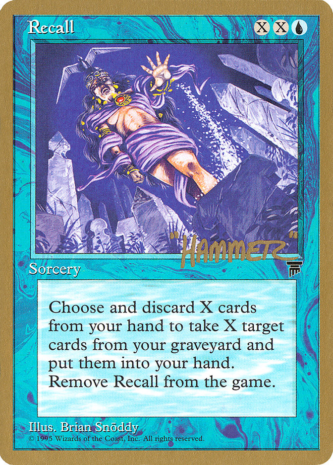 Recall (Shawn "Hammer" Regnier) [Pro Tour Collector Set] | Gamer Loot
