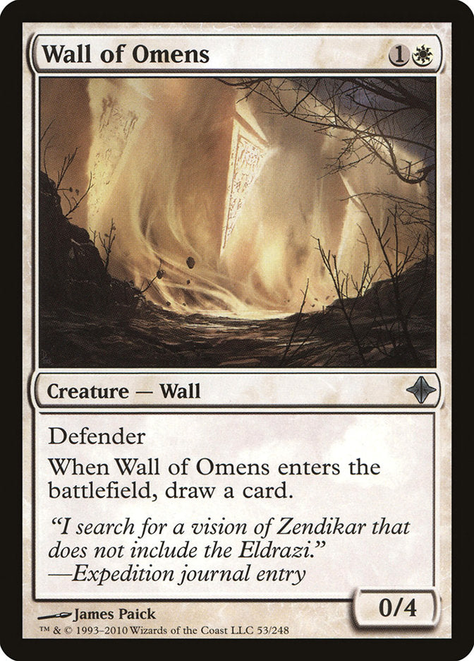 Wall of Omens [Rise of the Eldrazi] | Gamer Loot