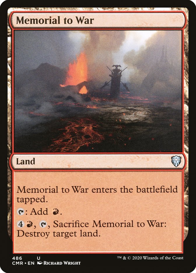 Memorial to War [Commander Legends] | Gamer Loot