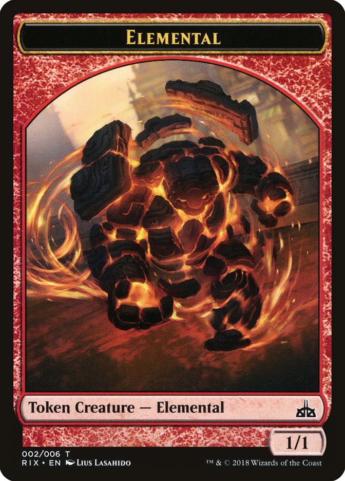 Elemental (002/006) [Rivals of Ixalan Tokens] | Gamer Loot