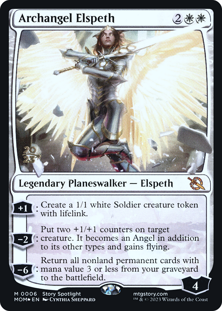 Archangel Elspeth [March of the Machine Prerelease Promos] | Gamer Loot