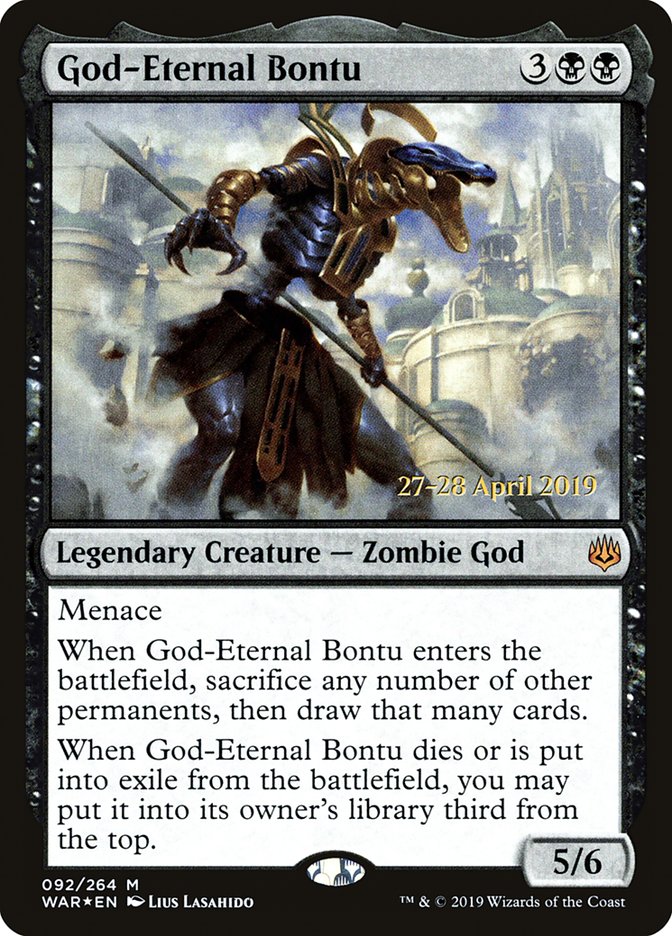 God-Eternal Bontu  [War of the Spark Prerelease Promos] | Gamer Loot