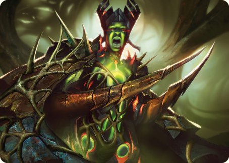 Maze's Mantle Art Card [Phyrexia: All Will Be One Art Series] | Gamer Loot