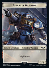 Astartes Warrior // Clue Double-sided Token (Surge Foil) [Universes Beyond: Warhammer 40,000 Tokens] | Gamer Loot