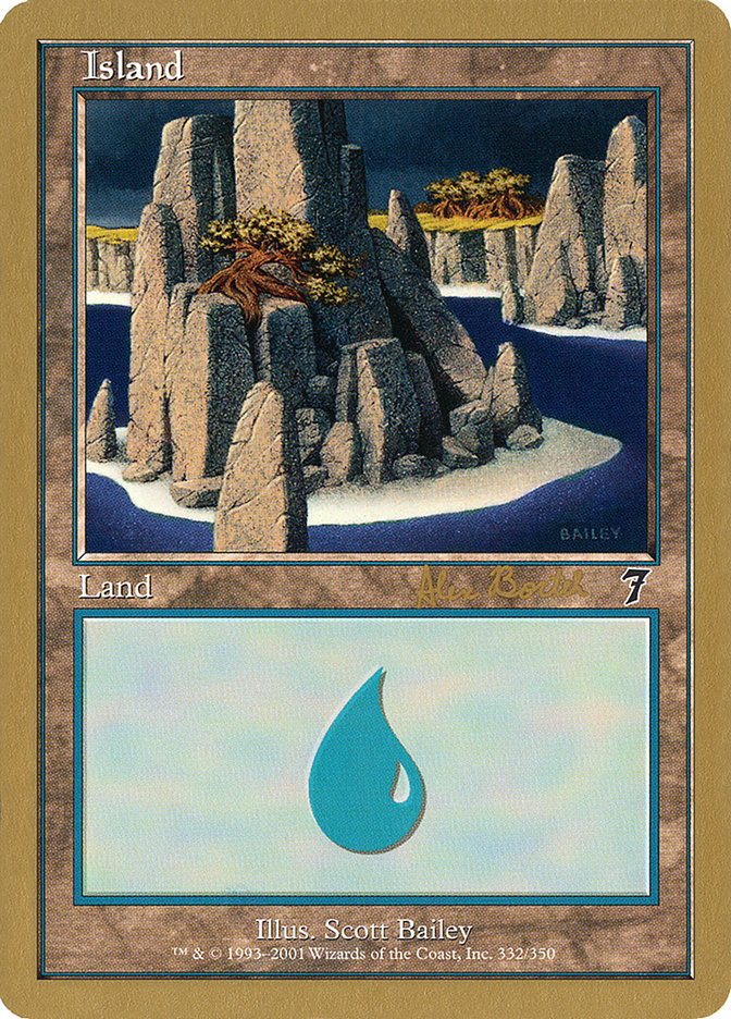 Island (ab332) (Alex Borteh) [World Championship Decks 2001] | Gamer Loot