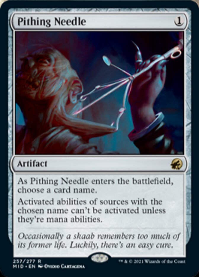 Pithing Needle [Innistrad: Midnight Hunt] | Gamer Loot