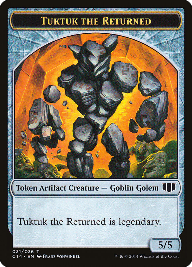 Daretti, Scrap Savant Emblem // Tuktuk the Returned Double-sided Token [Commander 2014 Tokens] | Gamer Loot