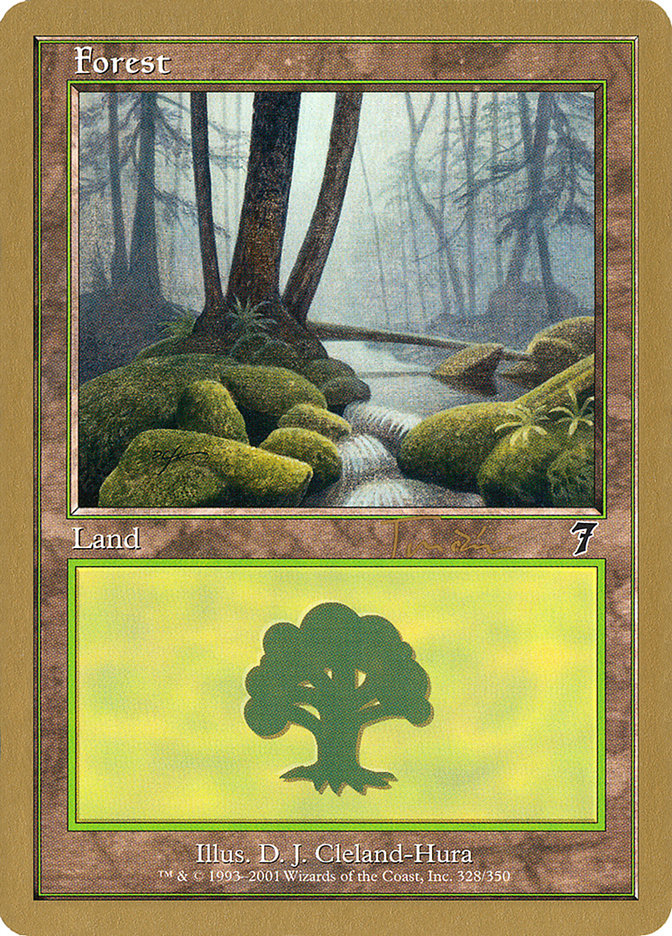 Forest (jt328) (Jan Tomcani) [World Championship Decks 2001] | Gamer Loot