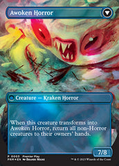 Thing in the Ice // Awoken Horror (Borderless Alternate Art) [Regional Championship Qualifiers 2023] | Gamer Loot