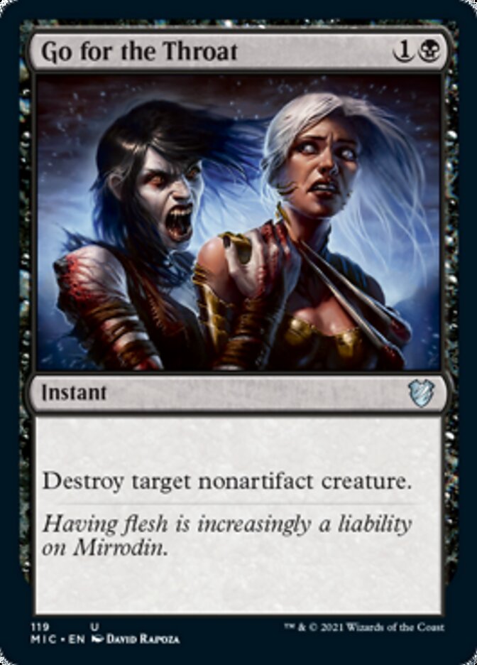 Go for the Throat [Innistrad: Midnight Hunt Commander] | Gamer Loot