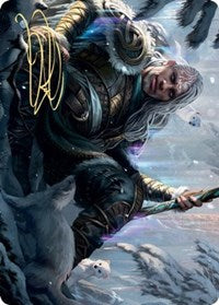 Jorn, God of Winter Art Card (Gold-Stamped Signature) [Kaldheim: Art Series] | Gamer Loot