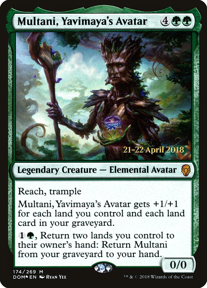 Multani, Yavimaya's Avatar  [Dominaria Prerelease Promos] | Gamer Loot