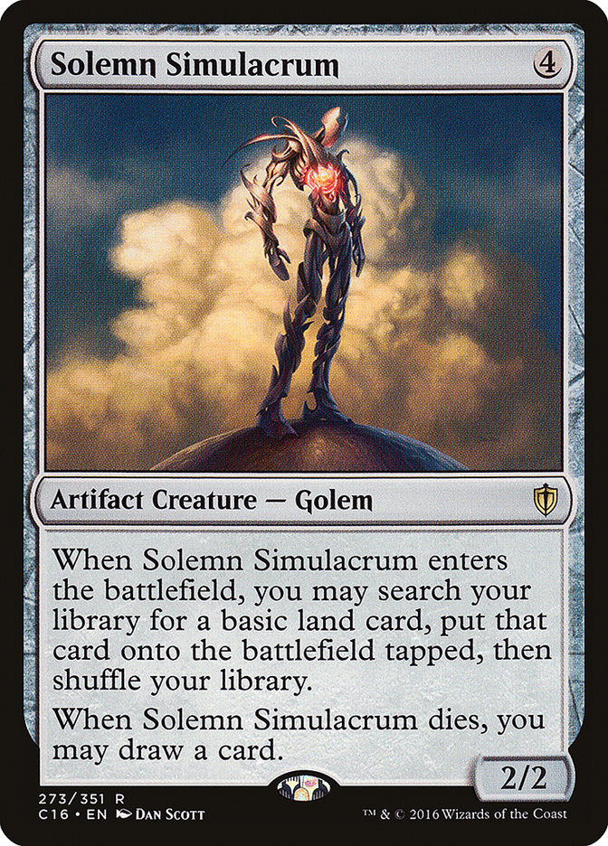 Solemn Simulacrum [Commander 2016] | Gamer Loot