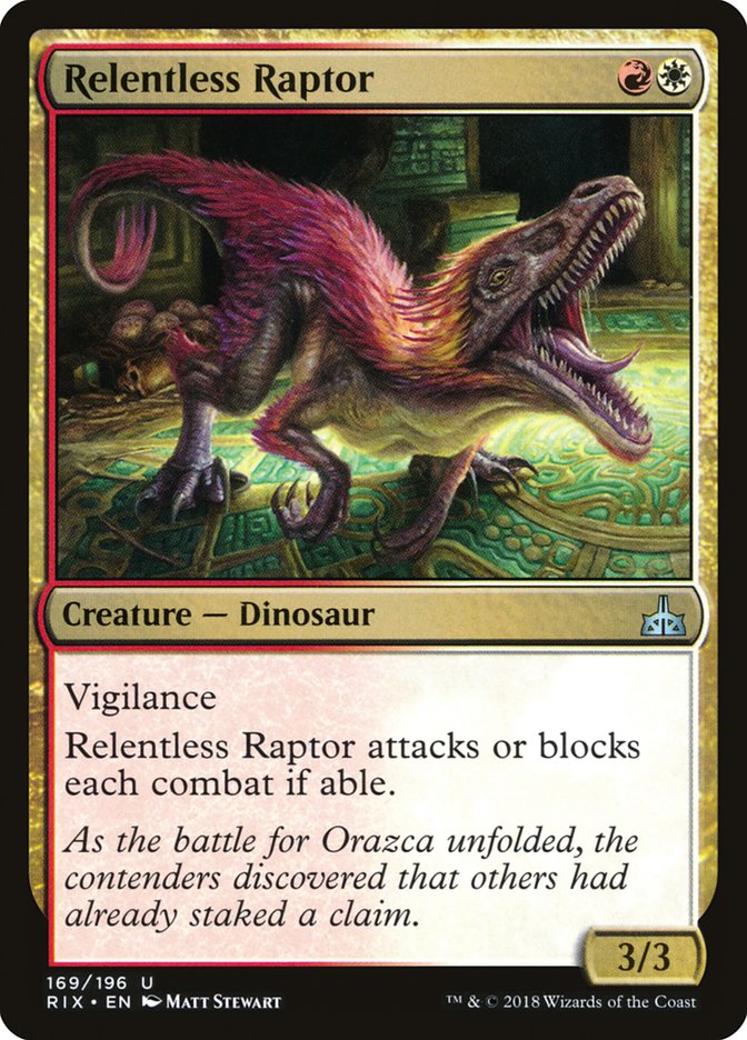 Relentless Raptor [Rivals of Ixalan] | Gamer Loot