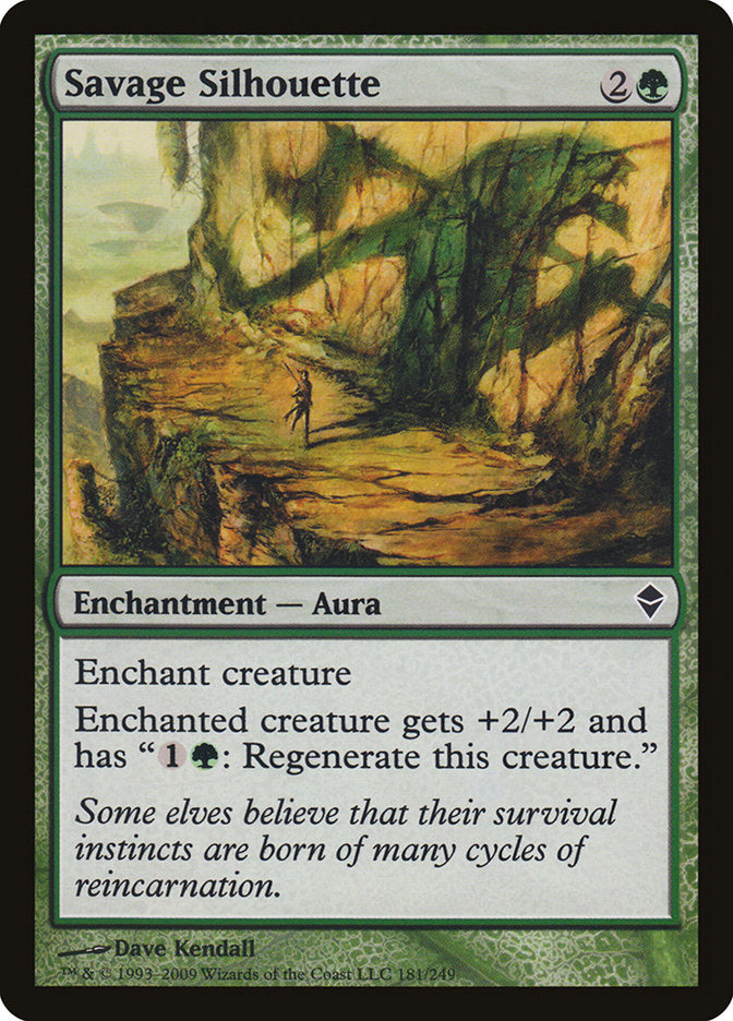 Savage Silhouette [Zendikar] | Gamer Loot