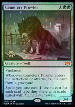 Cemetery Prowler [Innistrad: Crimson Vow Prerelease Promos] | Gamer Loot