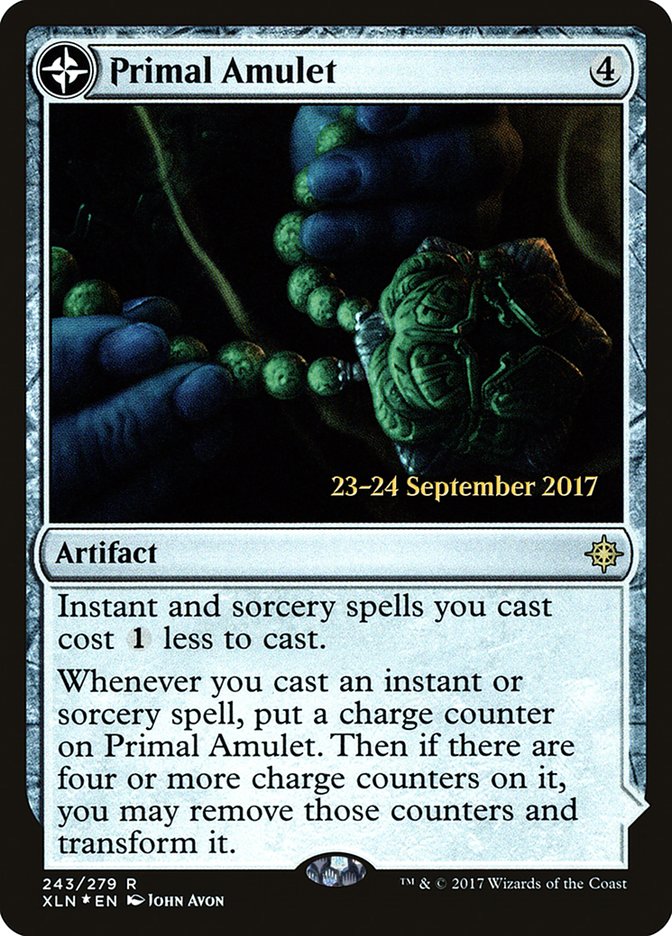 Primal Amulet // Primal Wellspring  [Ixalan Prerelease Promos] | Gamer Loot