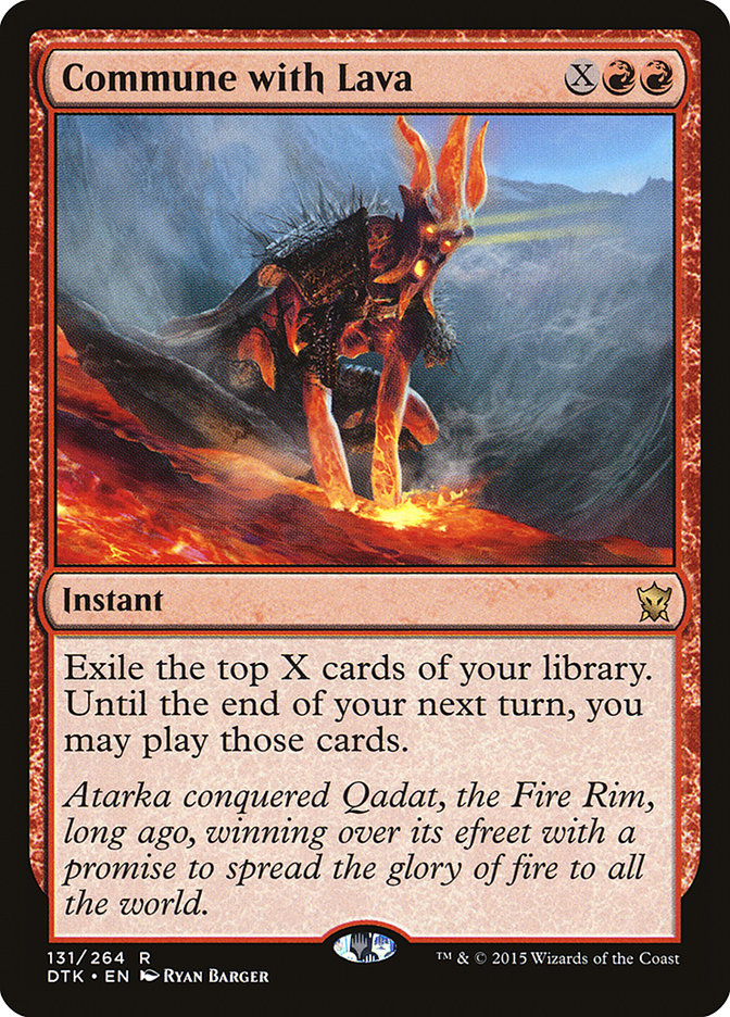 Commune with Lava [Dragons of Tarkir] | Gamer Loot