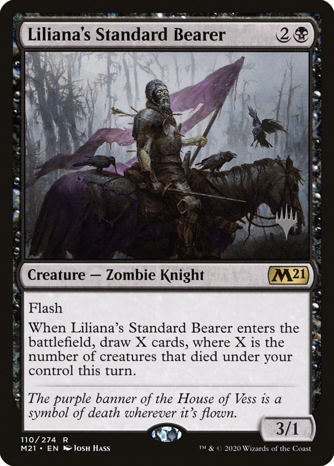 Liliana's Standard Bearer (Promo Pack) [Core Set 2021 Promos] | Gamer Loot