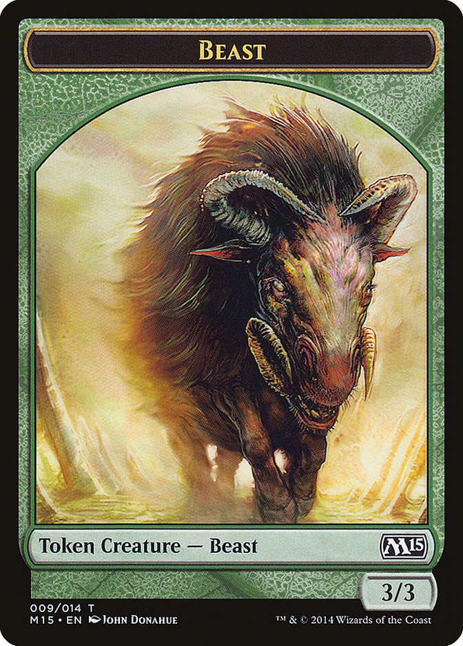 Beast (009/014) [Magic 2015 Tokens] | Gamer Loot