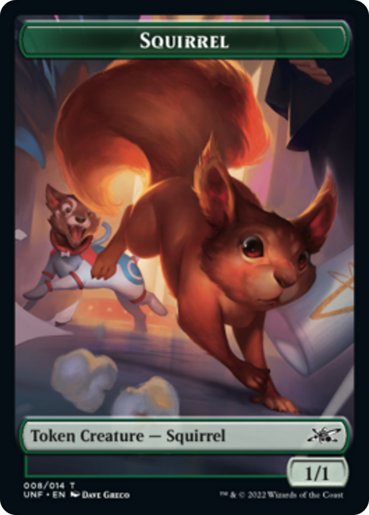 Squirrel // Treasure (012) Double-sided Token [Unfinity Tokens] | Gamer Loot