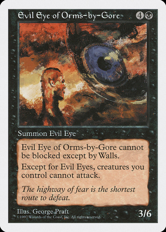 Evil Eye of Orms-by-Gore [Fifth Edition] | Gamer Loot