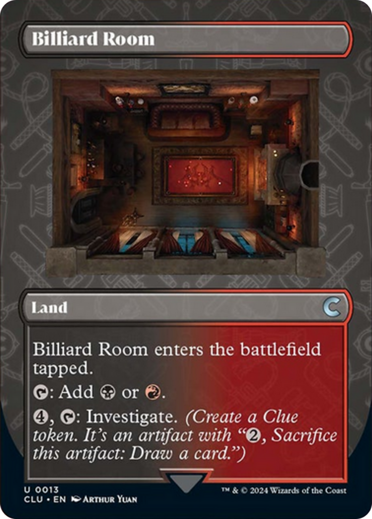 Billiard Room (Borderless) [Ravnica: Clue Edition] | Gamer Loot