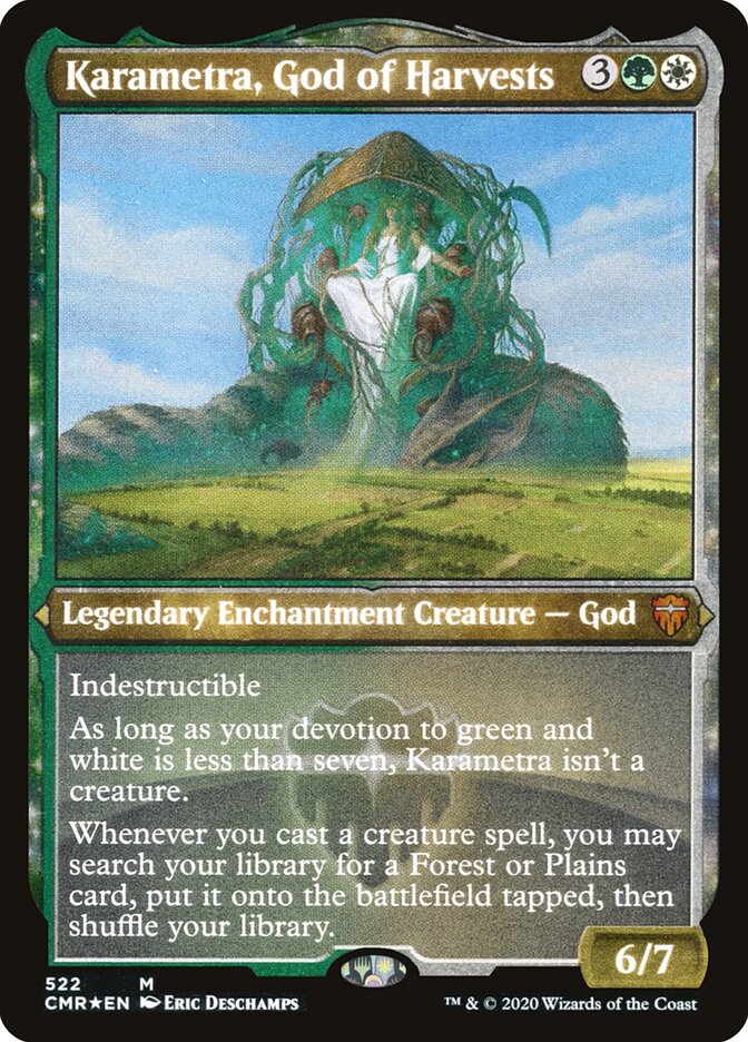 Karametra, God of Harvests (Etched) [Commander Legends] | Gamer Loot