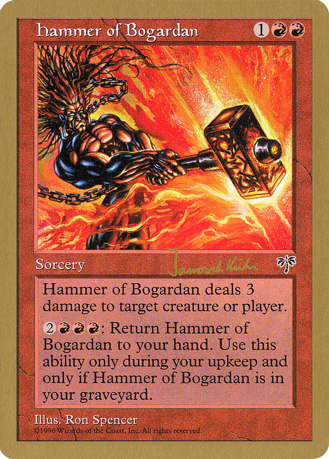 Hammer of Bogardan (Janosch Kuhn) [World Championship Decks 1997] | Gamer Loot