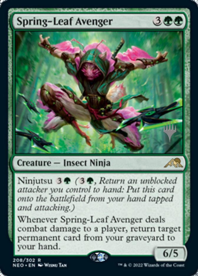 Spring-Leaf Avenger (Promo Pack) [Kamigawa: Neon Dynasty Promos] | Gamer Loot