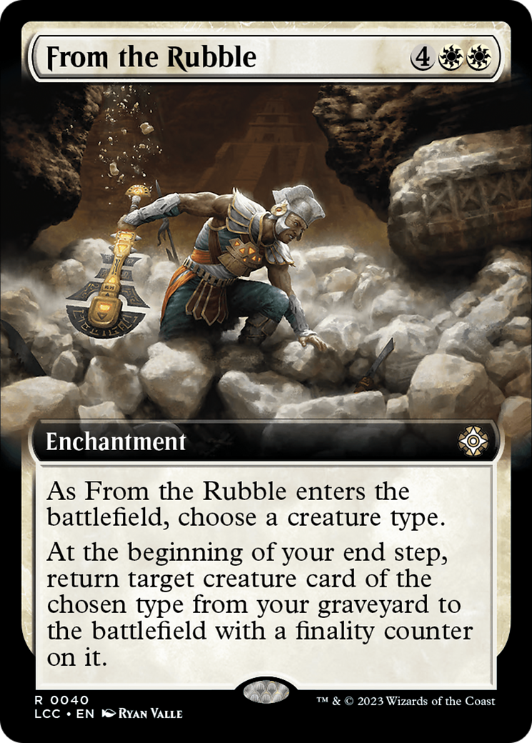 From the Rubble (Extended Art) [The Lost Caverns of Ixalan Commander] | Gamer Loot